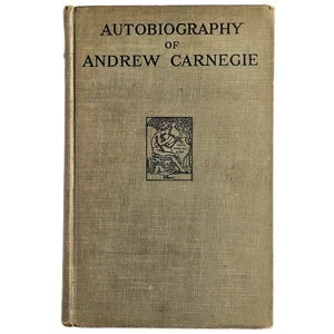 Autobiography of Andrew Carnegie 1920 Houghton Mifflin Hardcover - Picture 1 of 4