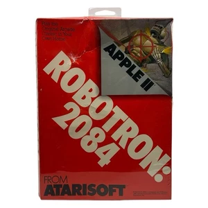 ROBOTRON: 2084 (Apple II IIe IIc IIgs, 1983) Software ATARISOFT de colección sellado - Imagen 1 de 6