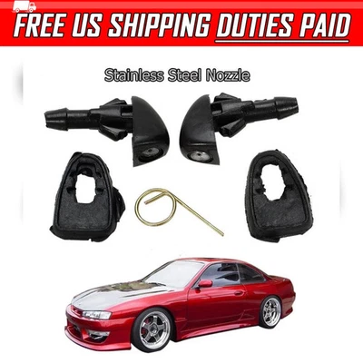 Fit Nissan Fit 92-97 Stanza Altima U13 Windshield Water Washer Nozzle Jet Stream - Image 1 of 4