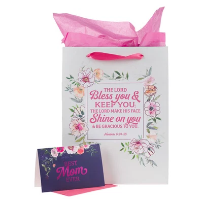 Large Portrait Scripture Gift Bag, Greeting Card & Wrapping Tissue Paper Set - Image 1 of 3