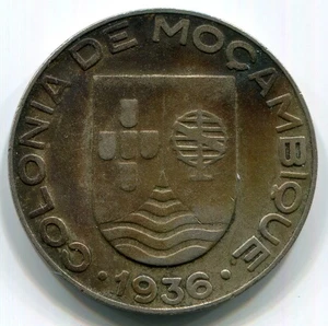 Mozambique - 1936 1 Escudo KM#66 in VF - Picture 1 of 2