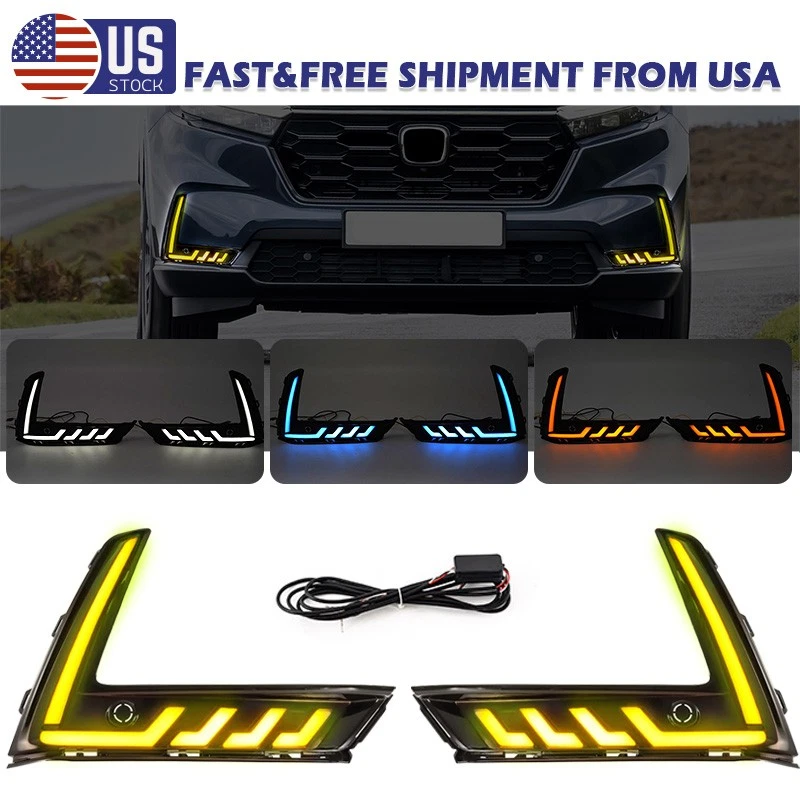Luz antiniebla luz de giro diurna LED DRL para Honda CR~V CRV 2023~2025 Foto 1 de 4