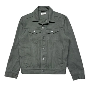 Line of Trade Jacket Cotton Montana Canvas Button Trucker Green Men's Medium - Picture 1 of 4