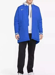 Nike Dugout Team Royal Blue Full Zip Jacket Fishtail Parka DC8335-493 Men sz L - Picture 1 of 4