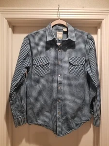 ROPER Long Sleeve Pearl-Snap Shirt Youth XL (16-18) Western Shirt Plaid - Picture 1 of 19