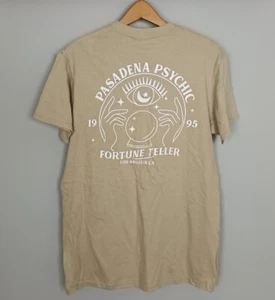 BOOHOO PSYCHIC FORTUNE TELLER CRYSTAL BALL FESTIVAL BRIGHT BOLD T SHIRT TOP - Picture 1 of 3