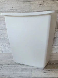 "Cubo de basura de tocador blanco Rubbermaid 1982 vintage 10"" 2952 limpio" - Imagen 1 de 12