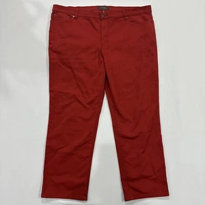 Ralph Lauren LRL Modern Straight Stretch Denim Jeans. Red, Women's 20W EUC!! - Picture 1 of 5