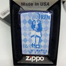 Zippo Re ZERO Starting Life in Another World Rem Blue Plating Lighter Japan New