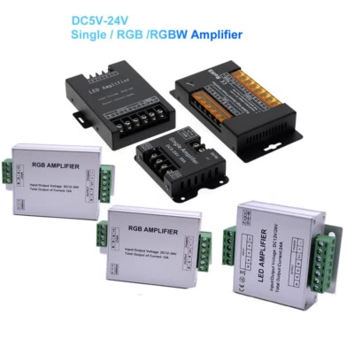LED RGBW/RGB Amplifier DC5-24V 24A 30A 32A Output for RGBCCT/RGBW/RGB LED Strip - Image 1 of 4