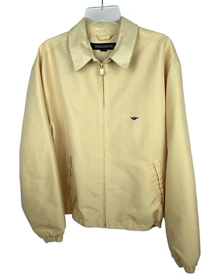 dockers men's yellow polyester/nylon jacket size M - Image 1 of 4