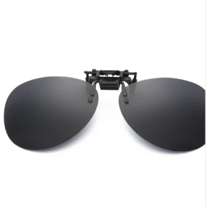 NEW Men/Women Polarized UV400 Lens Driving Clip-on Flip-up Sunglasses Glasses - Picture 1 of 2