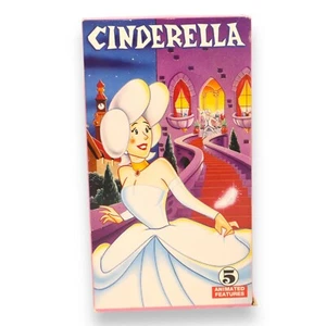 Cinderella VHS (1992) 5 Animated Features Kids Klassics GoodTimes Home Video - Picture 1 of 3