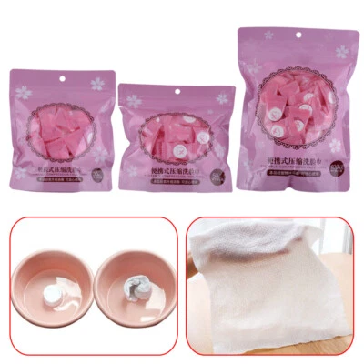 Komprimierte Mini Einweg Handtuch Münze Gewebe Baumwolle Zauber Handtücher og - Bild 1 von 2