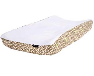 Ah Goo Baby 100% Cotton Changing Pad Cover, Universal Size, Bubbles In Cola - Picture 1 of 4