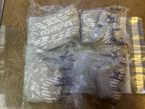 4 pares de calcetines antideslizantes XL NovaPlus gris una cara 78% algodón 21% poliéster - Imagen 1 de 4