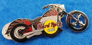 WASHINGTON DC MOTOR CYCLE BIKE SERIES BLACK RED FLAMES 04 Hard Rock Cafe PIN LE - Picture 1 of 1