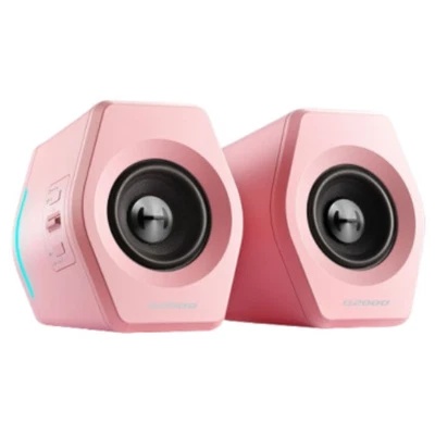 Edifier 2.0 G2000 16W Gaming Speakers Pink WiredWireless BluetoothAUX G2000-P - Image 1 of 2