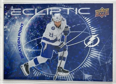 2023-24 Upper Deck #EC-12 Brayden Point Ecliptic Sparkle Tampa Bay Lightning - Image 1 of 2