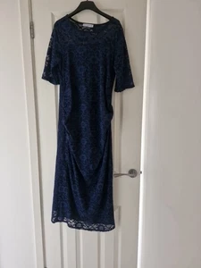 Maternity Size 12 Navy Lace Dress - Picture 1 of 5