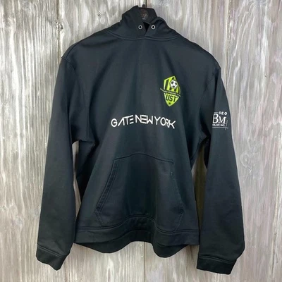 Soccer Hoodie UST Ultimate Soccer Training Sweatshirt Futbol Mens L Gate NY Kozy - Image 1 of 4