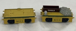 K-Line K2625-032 Kennecott Copper KCC Handcar Trailer 2 Pack 1 W/ Load "RARE" - Picture 1 of 13