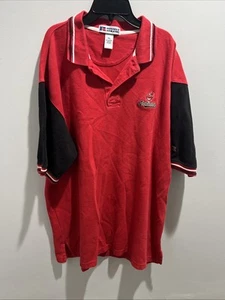 VINTAGE Cleveland Indians Russell Athletic Polo Shirt, Red Men's XL - Picture 1 of 7