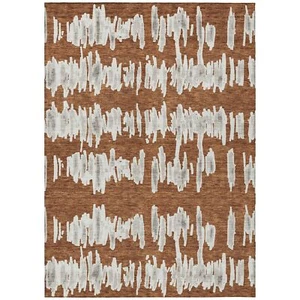 Addison Rugs Chantille ACN905 Paprika 5' x 7'6" Indoor/Outdoor, Machine - Picture 1 of 7