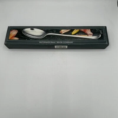 NEW International Silver Company Vintage Serving Spoon Silverplated 13" in Box - Image 1 of 4