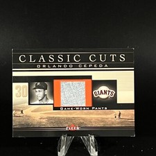 Orlando Cepeda 2002 Fleer Classic Cuts Game-Used Pants #OC-P HOF LOOK!!