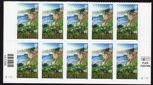Scott #3438 California Plate Block of 10 Stamps - MNH Bottom - Picture 1 of 1