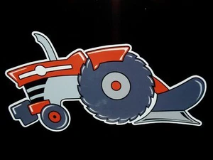 MASSEY FERGUSON MF Fan Original Artwork DECAL/STICKER Tractor Swag Series LEFT - Picture 1 of 2