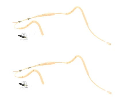 2pcs Tan color Sweat Resistant Headset Mic for Sennheiser Wireless EW 100 G2 G3 - Image 1 of 4