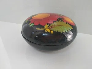 VINTAGE Sowjetische Schatulle handbemalt Öl UdSSR Original. Schmuckkästchen - Bild 1 von 10
