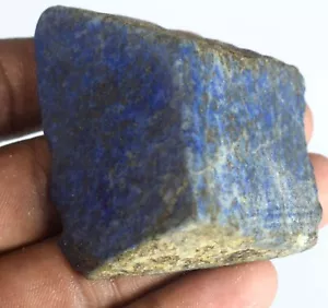 322,75ct/46mm natürlicher Lapislazuli Gold Pyritflocken Edelstein grob US-Verkäufer - Bild 1 von 5