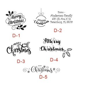 Custom Merry Christmas Self ink Stamp-Merry Christmas-Merry Christmas Stamp - Picture 1 of 2