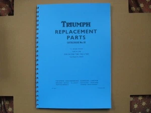 TRIUMPH T100S,T100R,T100T,T100C, AND T90 PARTS BOOK FOR 1969 UK & US MODELS - Picture 1 of 1