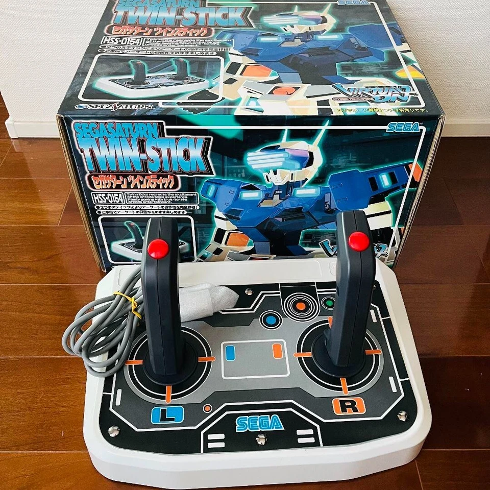 Sega Saturn Twin Stick Arcade Controller HSS-0154 SS NTSC-J SS Japan Game Used - Image 1 of 4