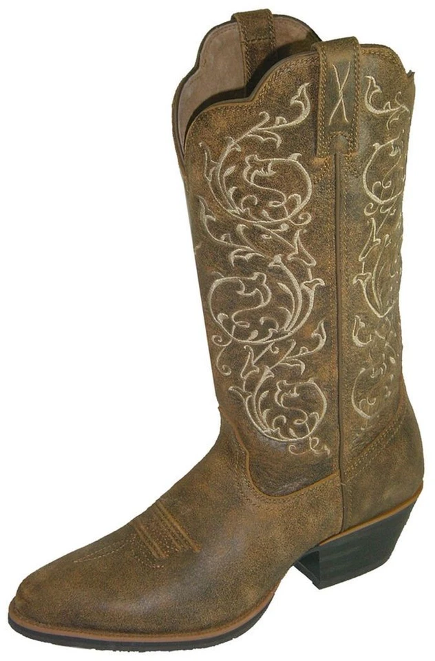 Twisted X Western BOOTS Womens Cowboy 9 B Bomber Brown WWT0025