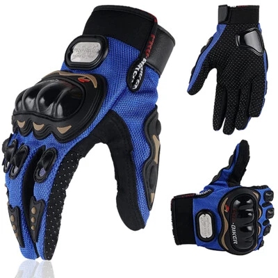 Guantes de fibra de carbono para motocicleta hombres mujeres moto ciclismo guantes de dedo completo EE. UU. Foto 1 de 4
