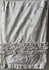 Simply Shabby Chic Shower Curtain Cherry Blossom Rachel Ashwell Ruffles GUC - Picture 1 of 7
