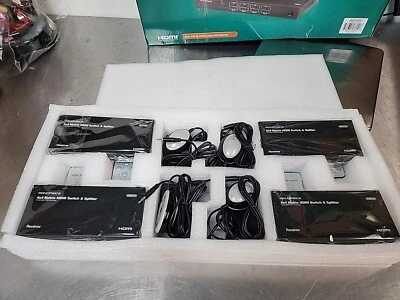 Monoprice 4X4 Matrix HDMI Switch & Splitter MHSS0404E 4 Receivers - Image 1 of 4