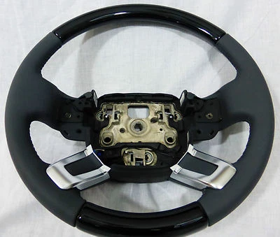 Range Rover & Sport L405 & L494 Grand Black Wood Heated Steering Wheel Lunar OEM - Image 1 of 4