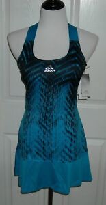 NWT Women's Adidas Prime Blue Tennis Y-Dress & Shorts Size S Sonic Aqua $120
