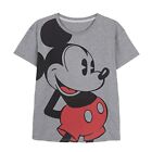 Women’S Short Sleeve T-Shirt Mickey Mouse Grey (Size: S) T-Shirt NEW