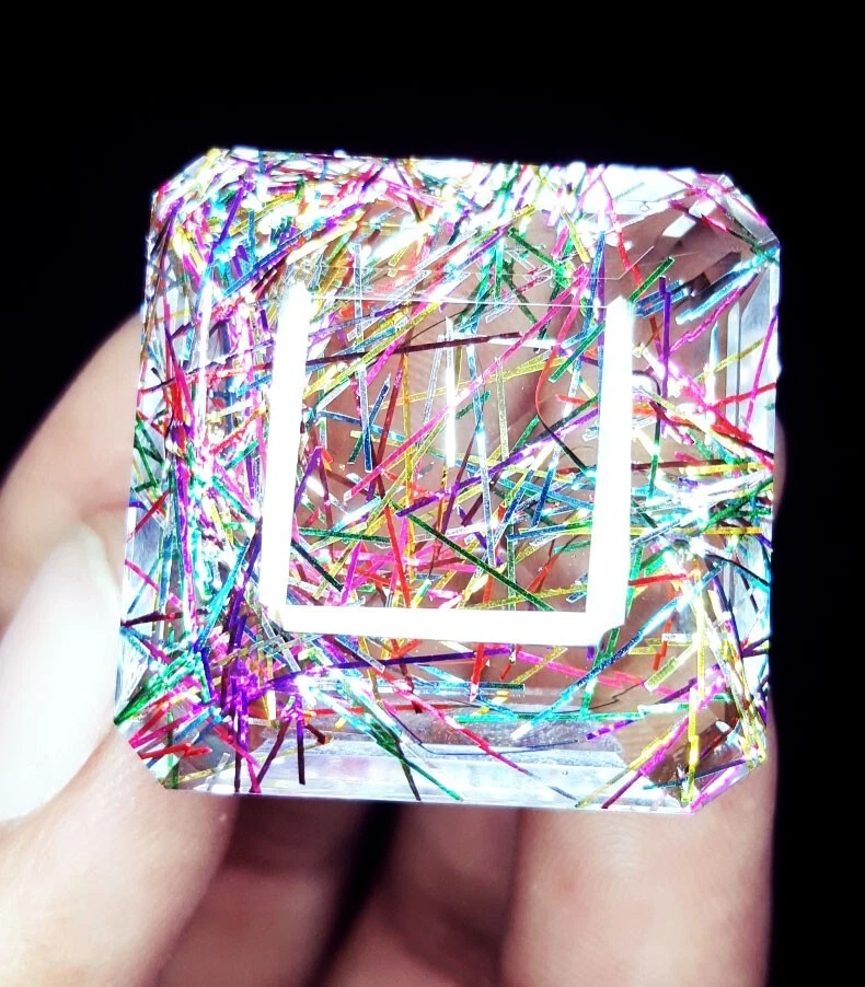 Natural Rutile Quartz 103+ Ct Loose Gems Certified Flawless Cushion Cut Gem A419 - Image 1 of 4