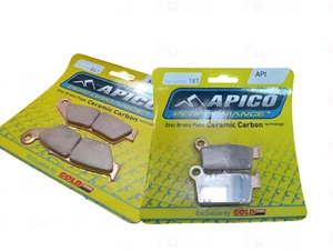 APICO BETA RR300 FRONT REAR BRAKE PADS 2013 ONWARD MADE BY GOLDFREN NEW - Picture 1 of 9