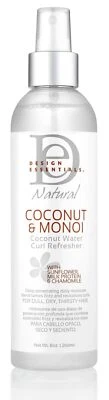 Refrescador de rizos de agua de coco y monoi natural Design Essentials, 8 onzas Foto 1 de 4