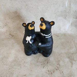 Bearfoots Osos de Novia y Novio "Pareja de Boda" Talladores de Cielo Grande Jeff Fleming - Imagen 1 de 14