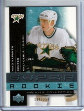  2001-02 UD Premier Collection #94 Niko Kapanen RC /399 - Dallas Stars